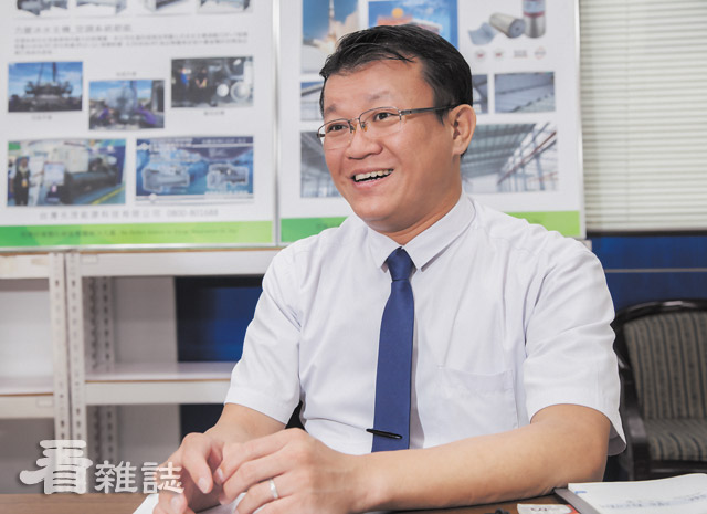 總經理陳俊中堅信「付出者收穫」，願意付出的人收穫最多。葉俊宏攝影